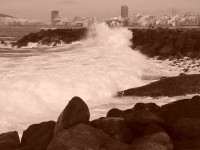 Vlny a moře ostrova Gran Canaria