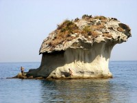 Skála Fungo, ostrov Ischia, Itálie, Evropa