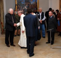 Na slavnostní otevření zavítal i ředitel Národní galerie Milan Knížák