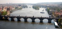 Praha z ptačí perspektivy