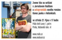 Pozvánka na setkání nad novou knihou Jaroslava Rudiše