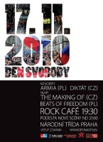 Den svobody v pražském Rock Café